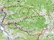 Горный Алтай : Пять дней в седле : Карта маршрута