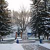 Фонтан санатория зимой
