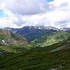 Горный Алтай : Поход от Чемала до Телецкого (лето 2007) : Вид на долину Уймени с перевала