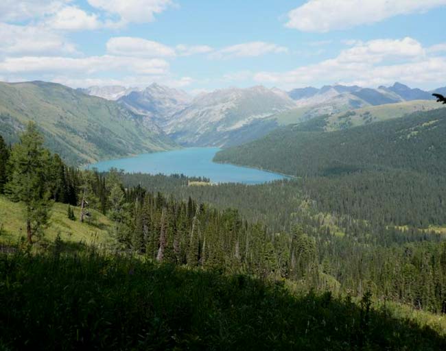 Вид на Тайменье озеро с юга