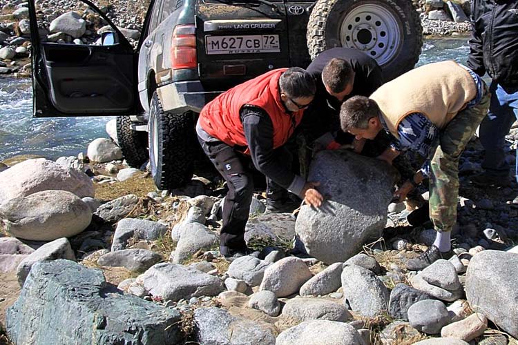 Расчитка валунов