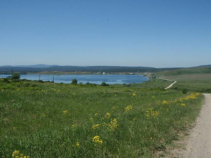 Дорога к озеру Белому от Бугришихи