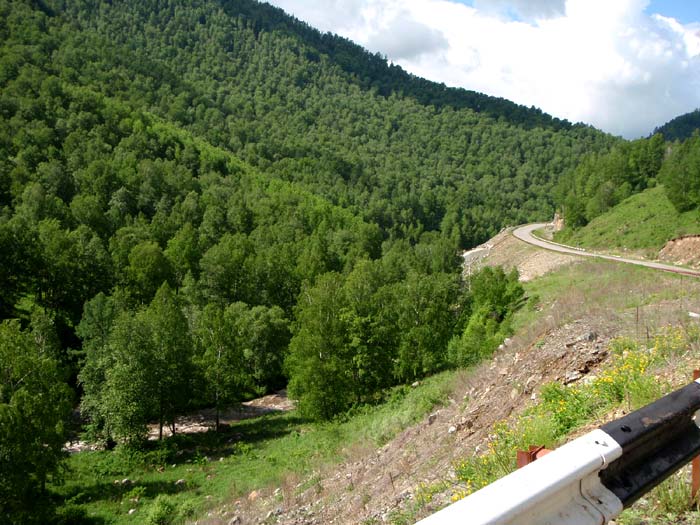 Дорога от Черги, перед развилкой на Кукую и Мухор-Чергу