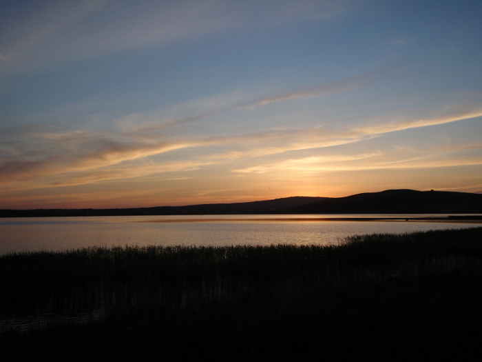 Закат на озере Белом