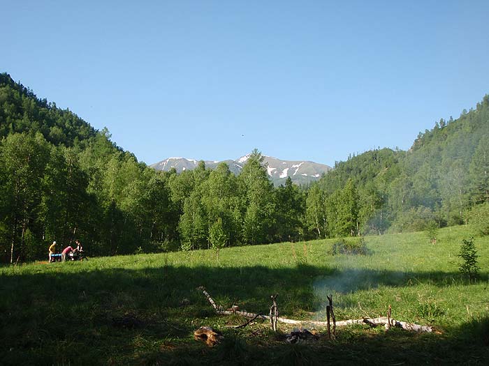 Место четвертой стоянки на р. Воровской
